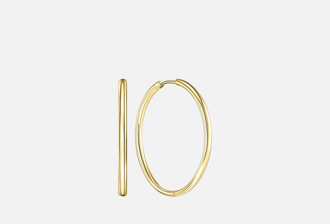 Изображение товара Серьги-конго LITTLE MYSTERY Золотая Африка 4 см люксовый ювелирный сплав