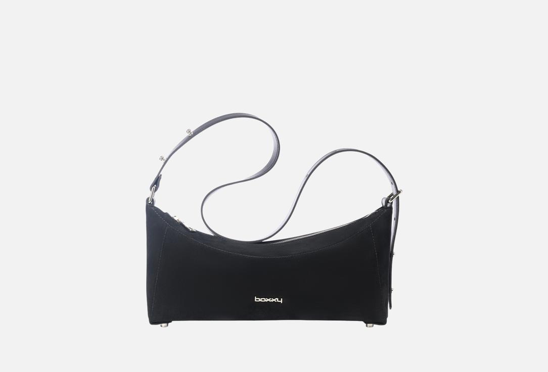 Изображение товара Сумка-багет из кожи и замши Boxxy mizari 3044-3