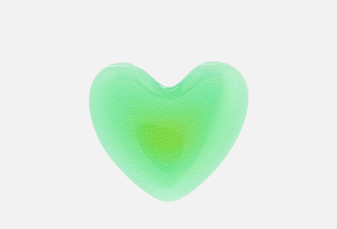 Изображение товара Объемный зеленый сердечный стикер из эпоксидной смолы для гаджетов