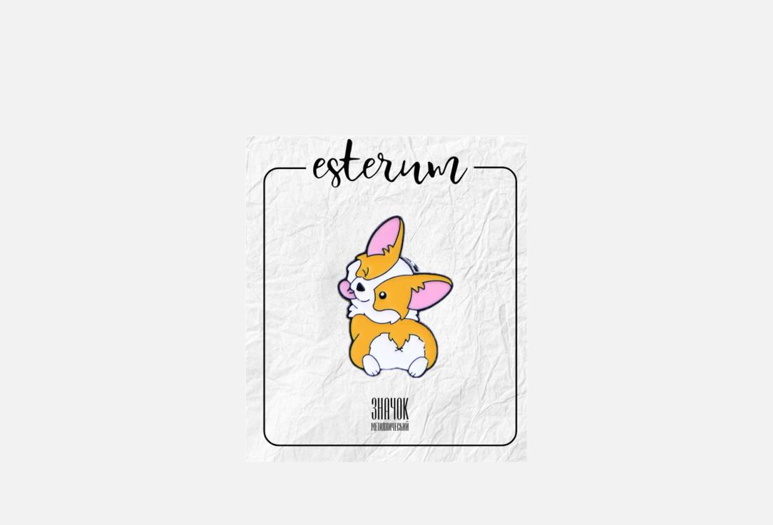 

Значок ESTERUM, Веселый корги 1 шт