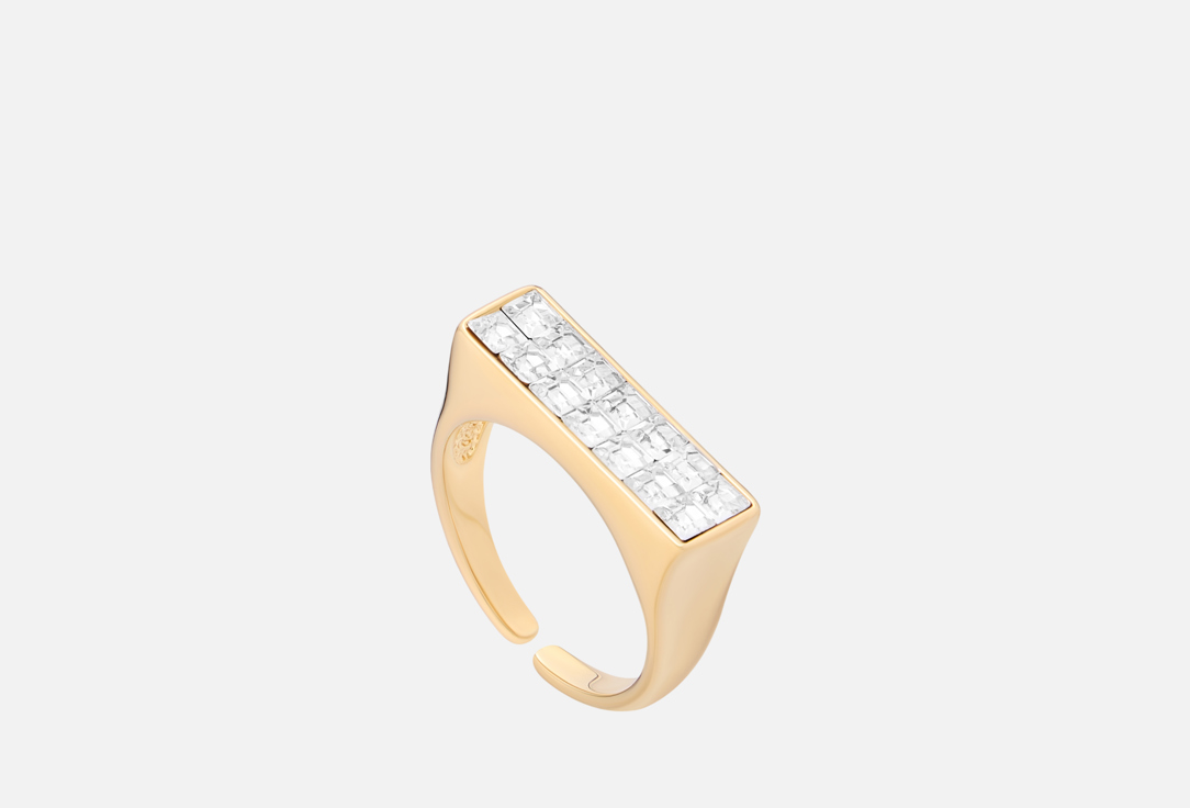 Изображение товара Кольцо Бюро 13 Denisis gold для женщин из бижутерного сплава со стеклом