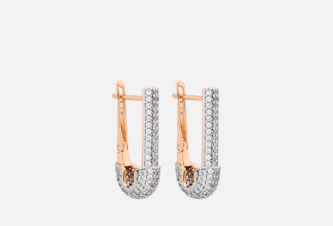 Изображение товара Серьги Бюро 13 в форме булавки с камнями