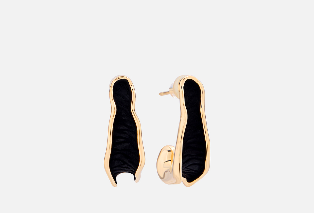 Изображение товара Стильные серьги Бюро 13 Possibility из бижутерного сплава с прорезиненной вставкой