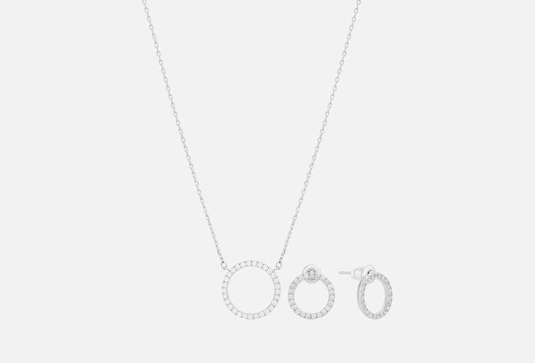 Изображение товара Набор украшений Бюро 13 White sun колье и серьги пластины яркий стиль