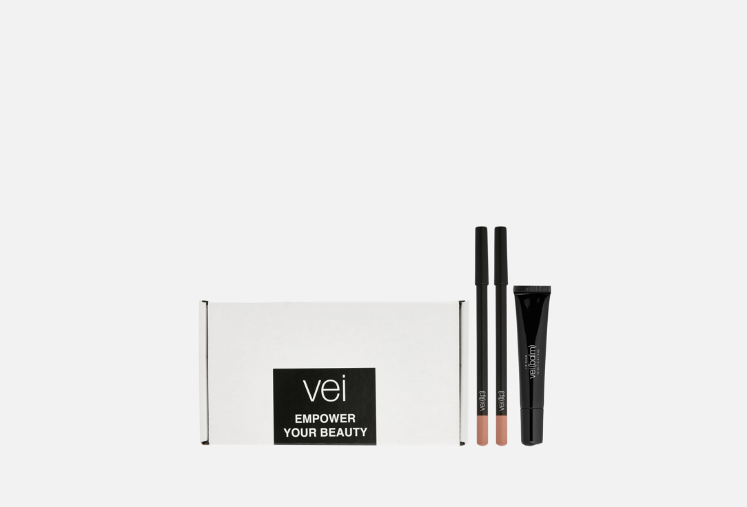 Изображение товара Набор для макияжа губ vei pencil 1468+1665 and balm cola