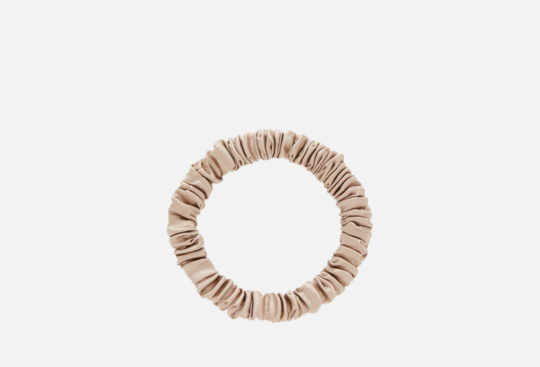

Шелковая резинка для волос POEM D’AMOUR, Бежевый, Мини, утренний кофе 1 шт
