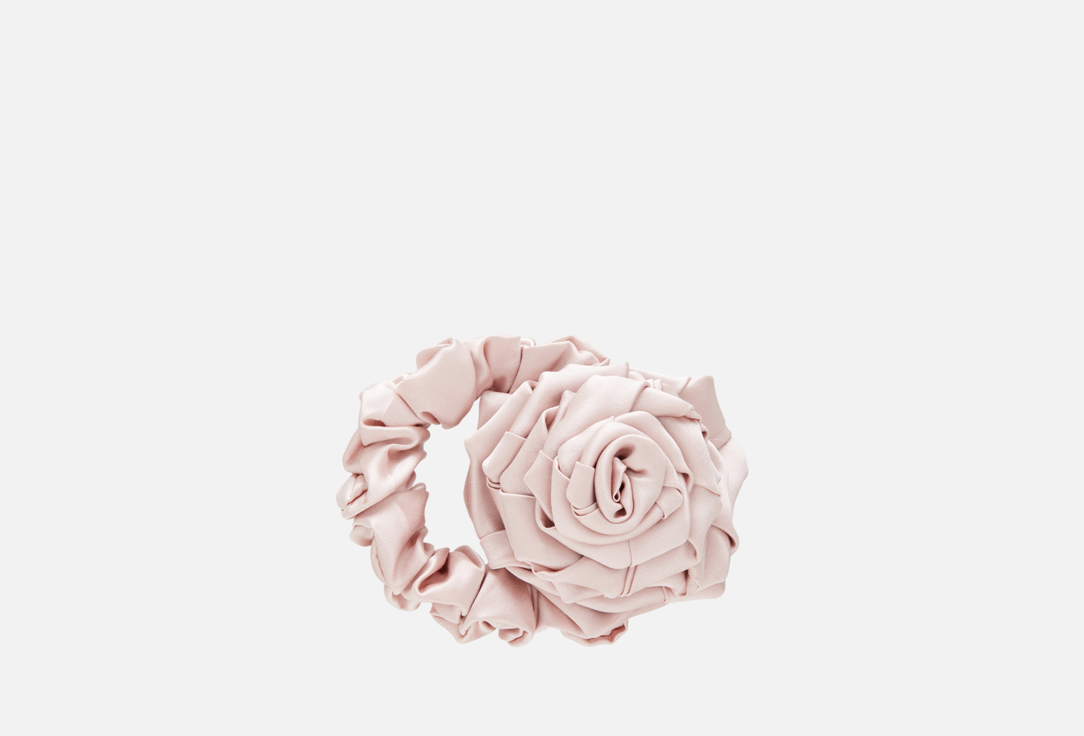 Изображение товара Шелковая резинка для волос poem d'amour розовая пудра из 100% шелка Mulberry