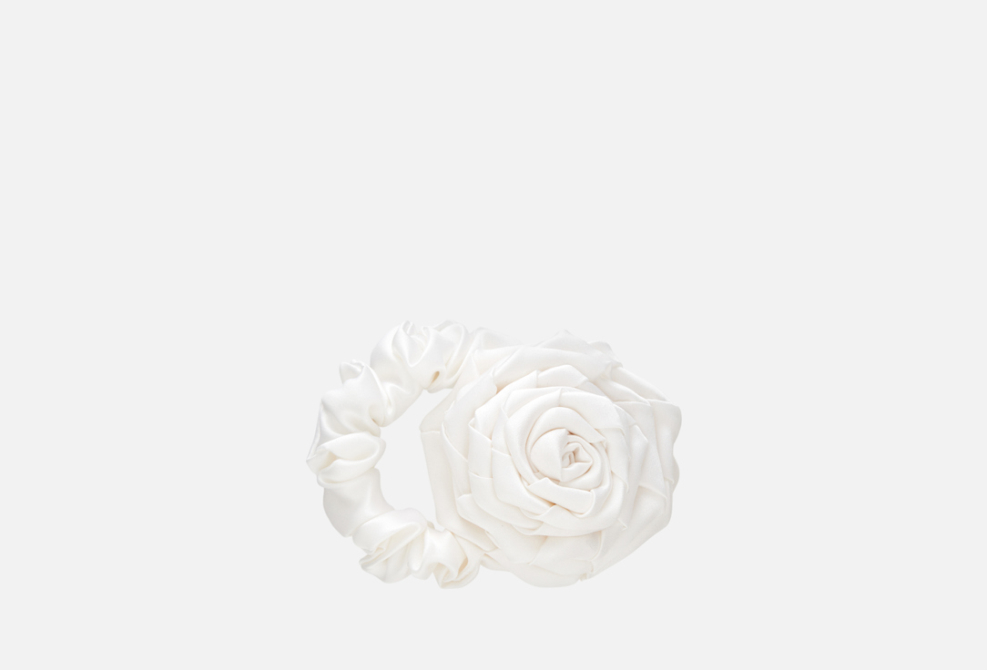 Изображение товара Шелковая резинка для волос poem d’amour Роза, белые ночи