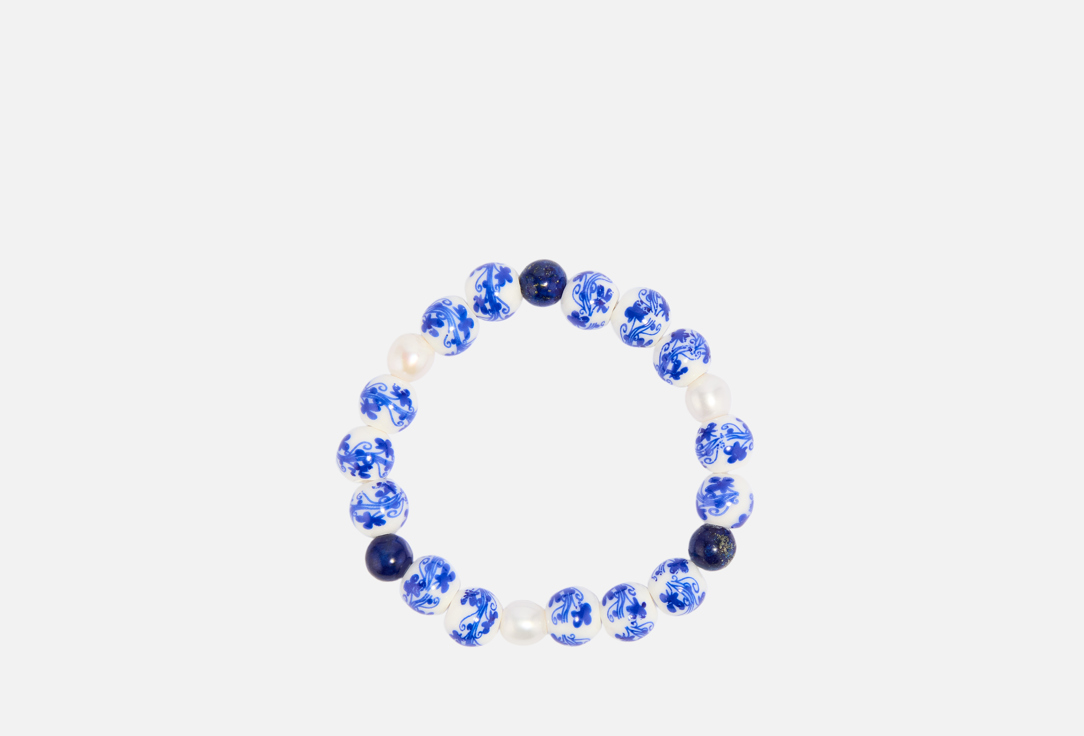 Изображение товара Браслет Alerie-Accessories Marussia с жемчугом лазуритом и керамикой для женщин