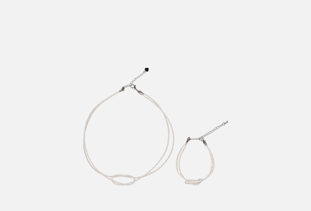 Изображение товара Комплект украшений Бесконечность из майорки 19.stone колье и браслет ручная работа