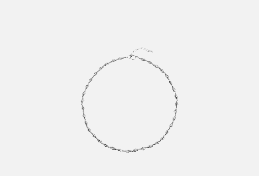 Изображение товара Стальной чокер из дисков длиной 60 см с карабином и удлинением