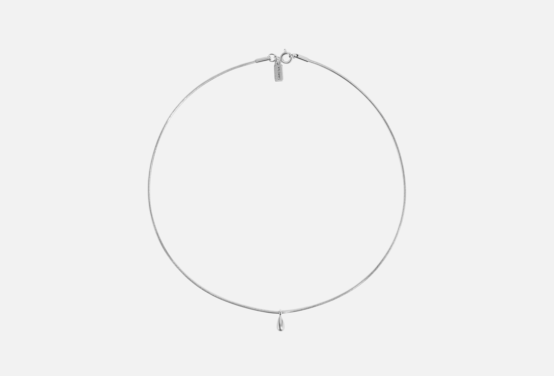 Изображение товара Минималистичный стальной чокер с капелькой для женщин
