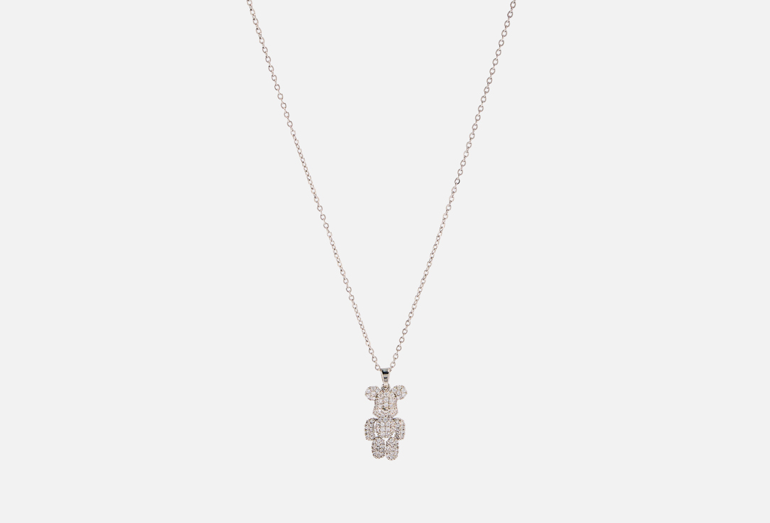 Изображение товара Колье Teddy Diam с мишкой и прозрачными камнями для женщин
