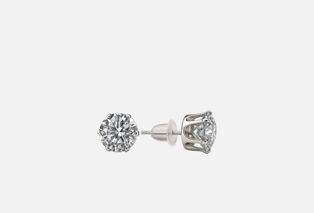 

Серьги БЮРО 13, Cubic Zirconia 8 mm 2 шт