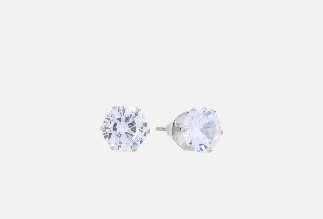 

Серьги БЮРО 13, Cubic Zirconia 8 mm 2 шт