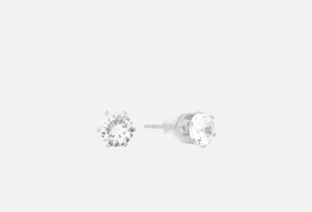 

Серьги БЮРО 13, Cubic Zirconia 6 mm 2 шт
