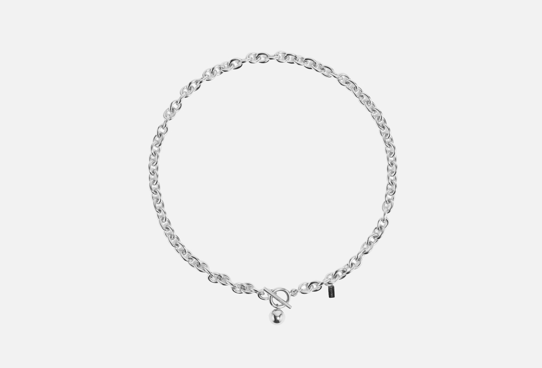 Изображение товара Цепочка из нержавеющей стали с шаром 46 см, универсальное украшение