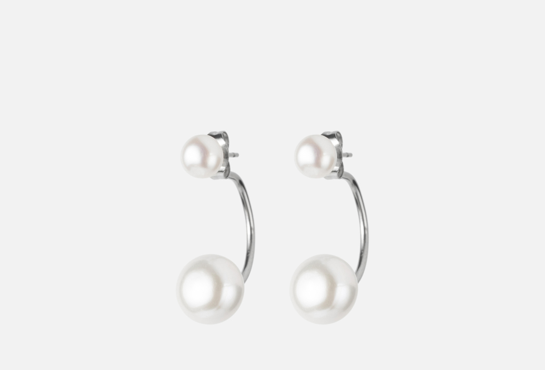 Изображение товара Серьги-пусеты Ресурс с жемчугом разного диаметра