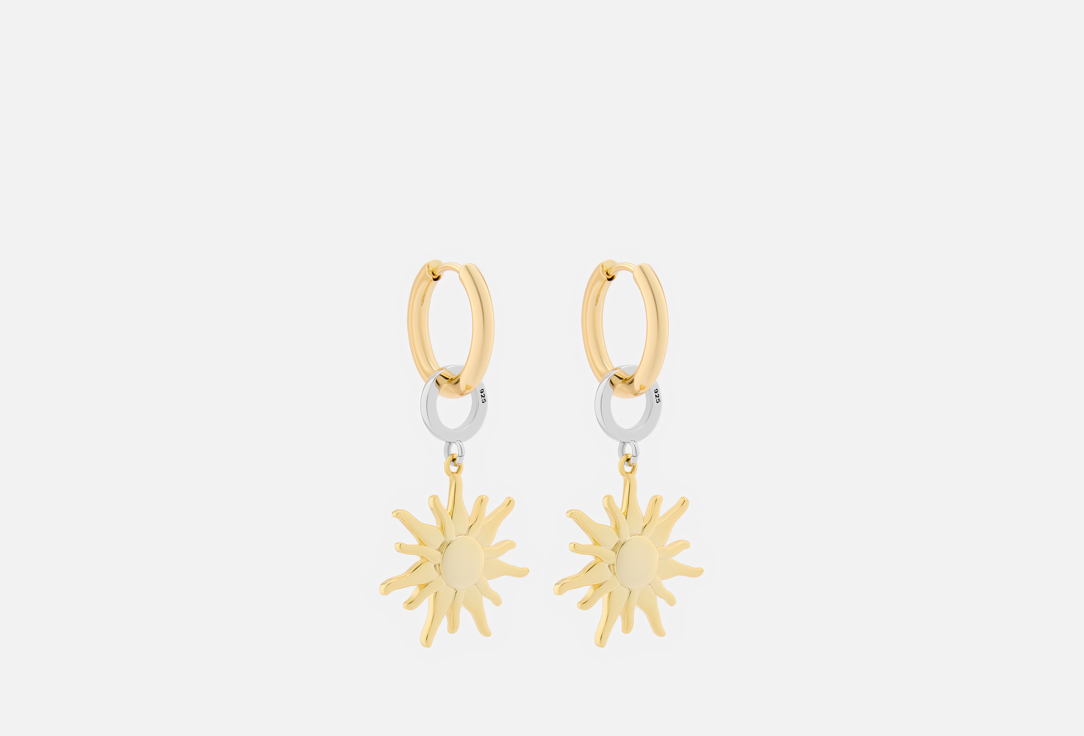 

Серьги KATERINA SHEPELENKO, Солнца Биколор 2 шт