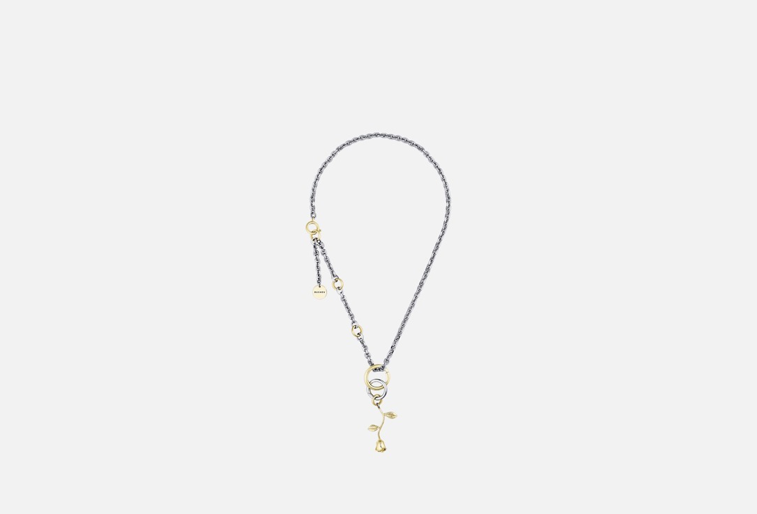 Изображение товара Цепочка RUSHEV ROSE Mix из латуни с покрытием родий 41-51 см