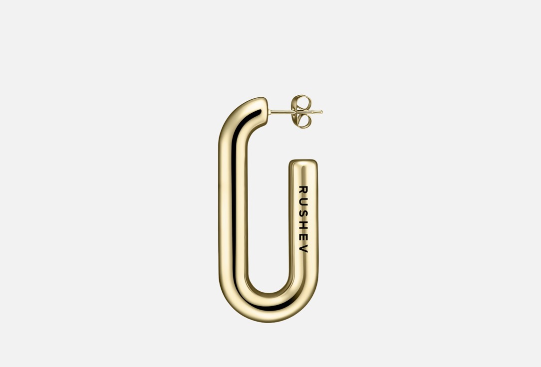 

Моносерьга RUSHEV, PAPERCLIP XL Gold 1 шт