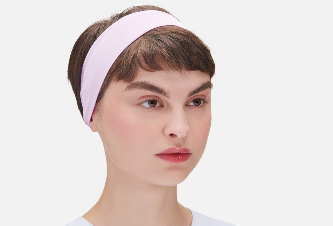 Изображение товара Повязка для волос Wear Accessories розовая из искусственного шелка