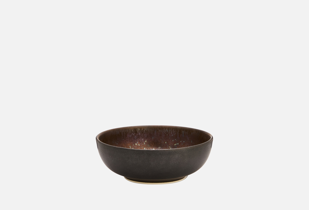 Изображение товара Салатник Kenai ceramics Black Gold, 18 см роскошный фарфоровый