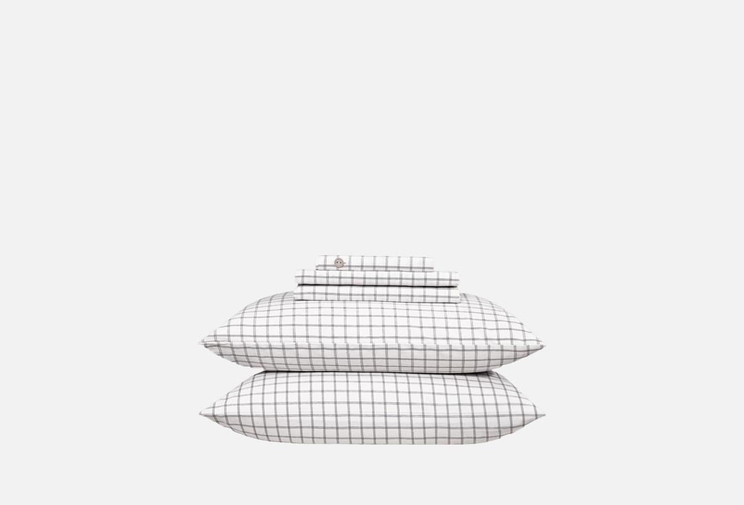 

Комплект постельного белья PRIME PRIVE, Белый, ВАЛЬБО бело-черный, клетка, евро евро мл