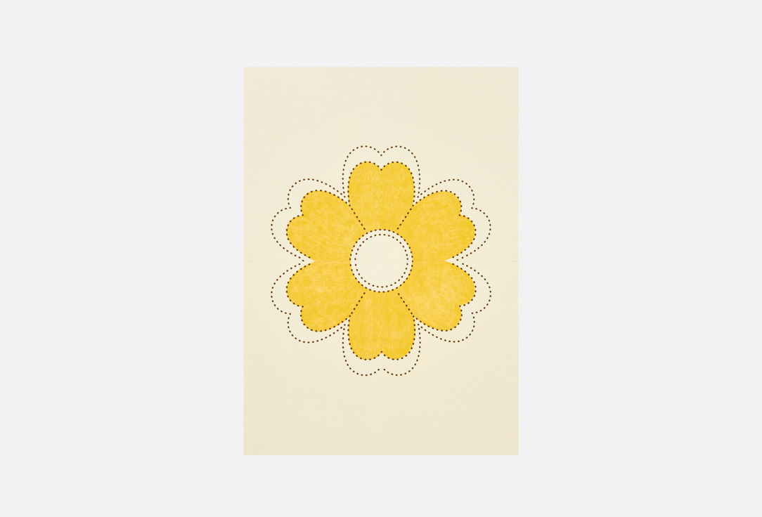Изображение товара Открытка Bummagiya Желтый Цветочек