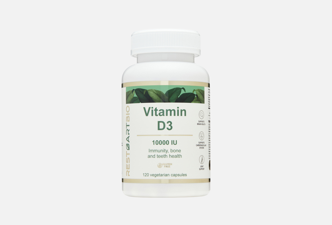 

Витамин D3 RESTARTBIO, 10000 МЕ в капсулах 120 шт