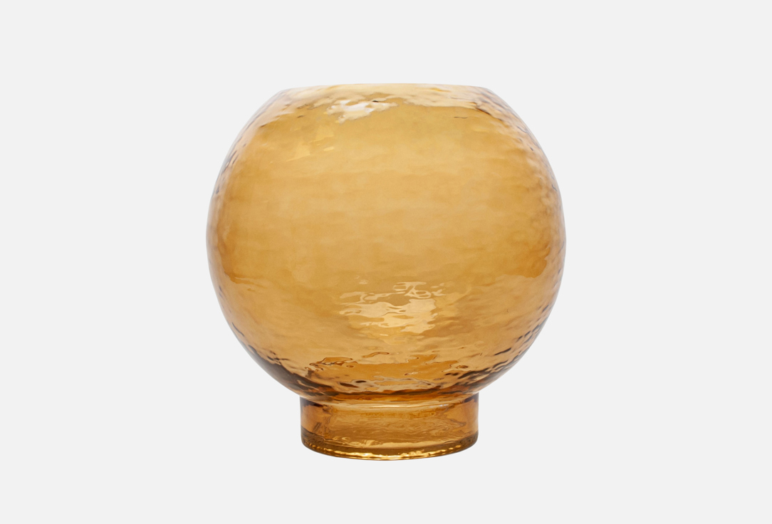 Изображение товара ваза декоративная интерьерная LightDelight Amber globe, коричневая, 25 см