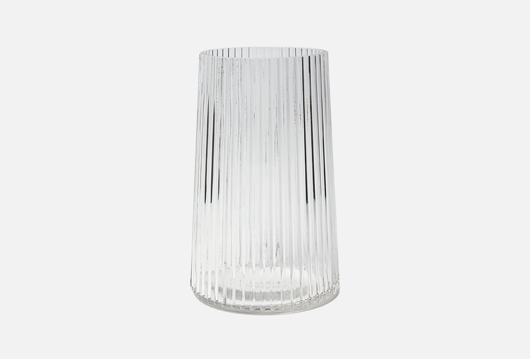 

ваза декоративная интерьерная LIGHTDELIGHT, Прозрачный, Glass vase, прозрачная, 20 см 1 шт