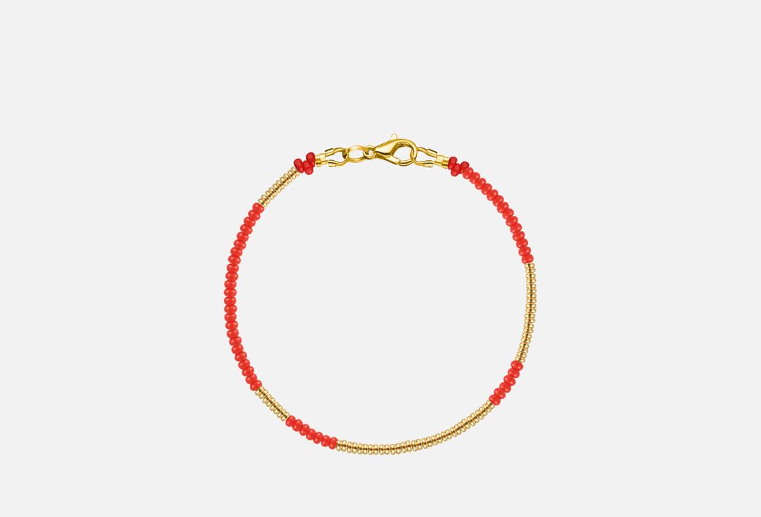 Изображение товара Браслет Maniovich.AM Sun-kissed красный из японского бисера с позолотой 24к