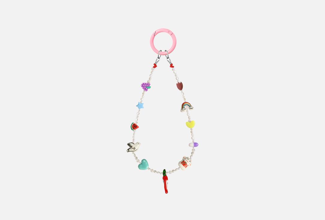 Изображение товара Подвеска на телефон Maniovich.AM Pearl Bag жемчужный брелок с керамическими подвесками