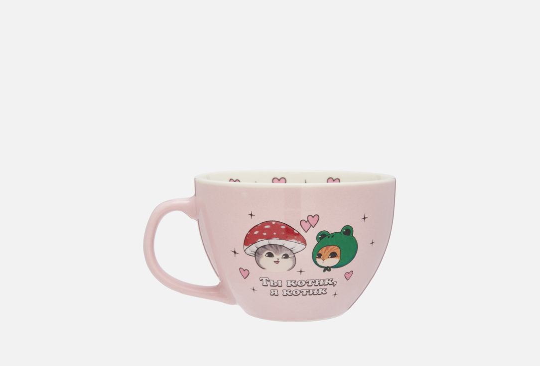 

Кружка керамическая ZAKKA, Ты котик, я котик 1 шт