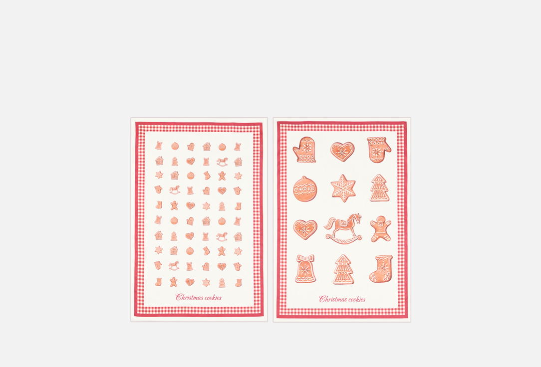 

Набор кухонных полотенец ORDINARY HOME & LIFESTYLE, Принт, Пряники, 40х60 см 2 шт