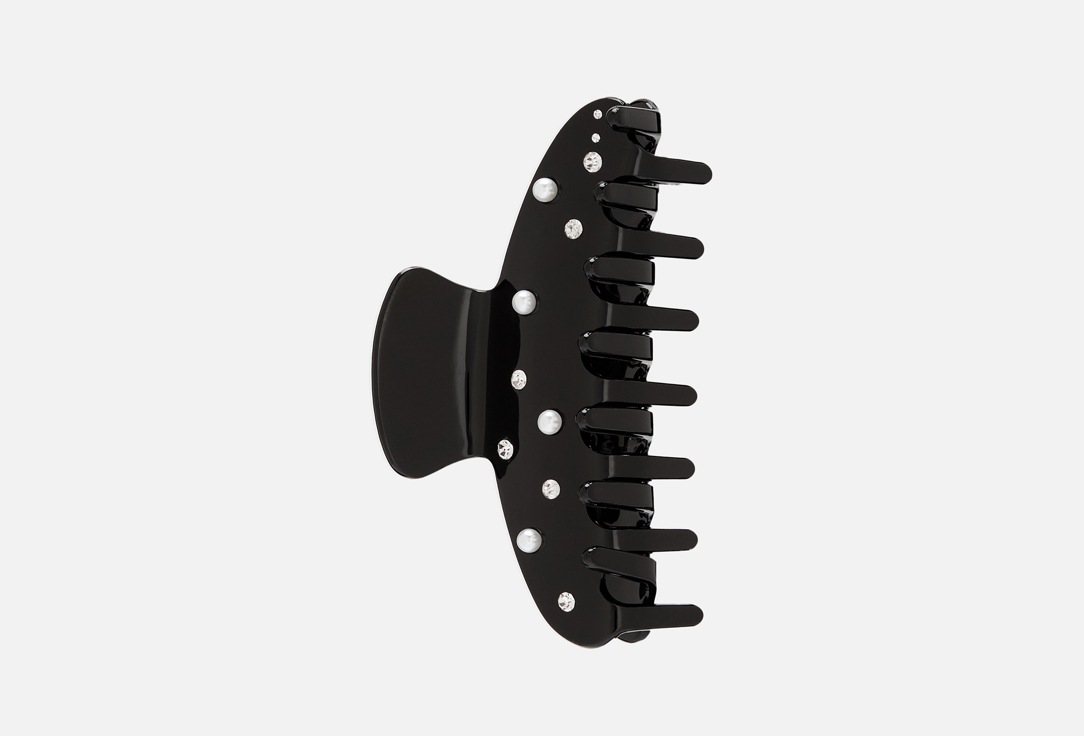 Изображение товара Заколка для волос Ronda черная жемчуг и стразы стильный аксессуар