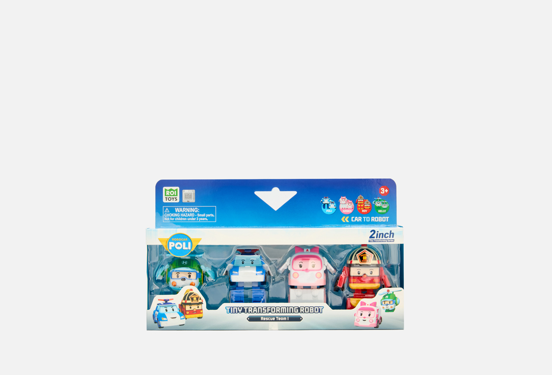 

Игровой набор ROBOCAR POLI, 4 мини-трансформера