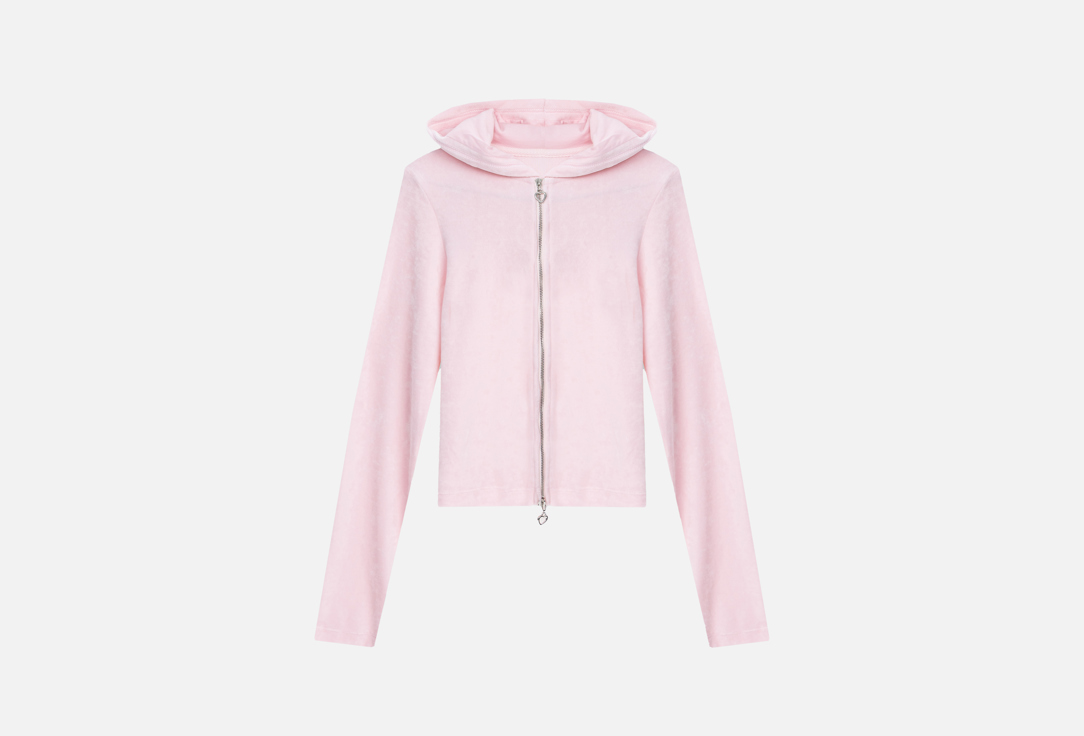 Изображение товара Женская велюровая толстовка Mark Formelle розовая для демисезона