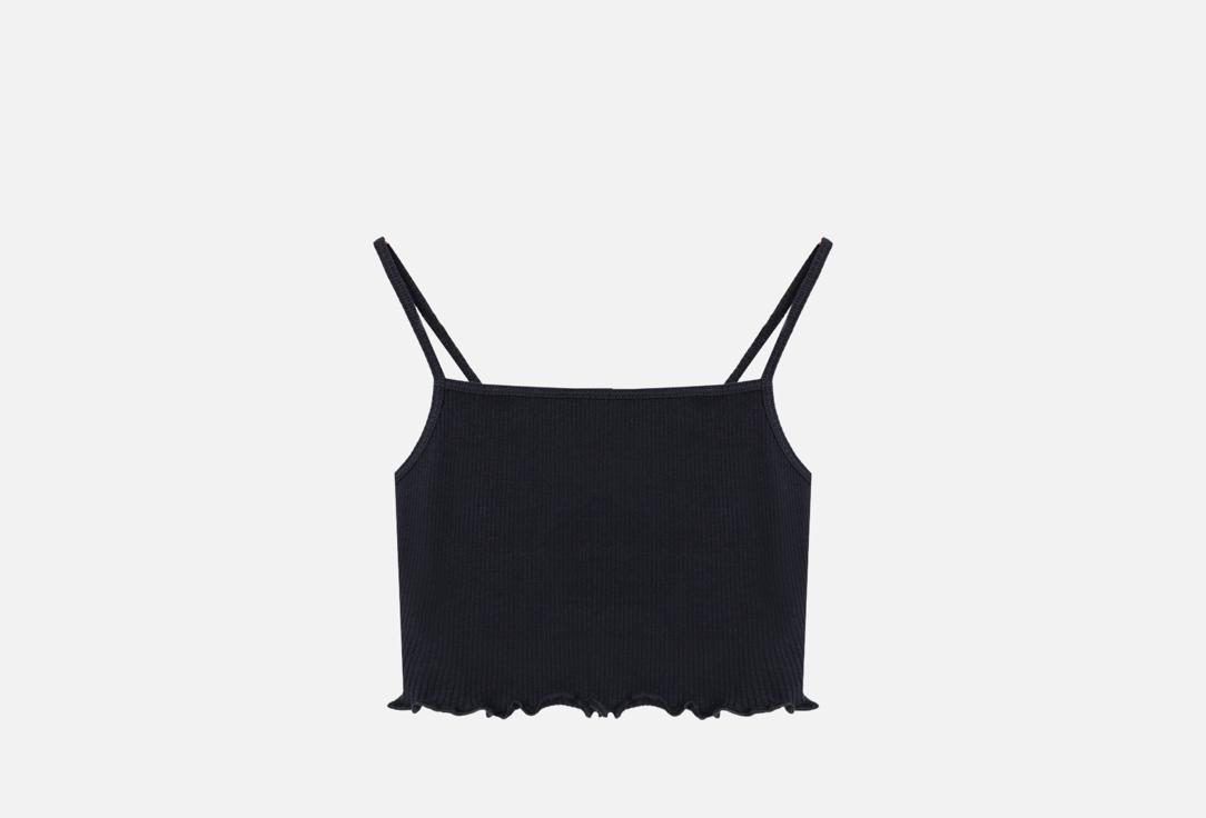 Изображение товара Топ женский Mark Formelle черный из хлопка и эластана для летнего гардероба