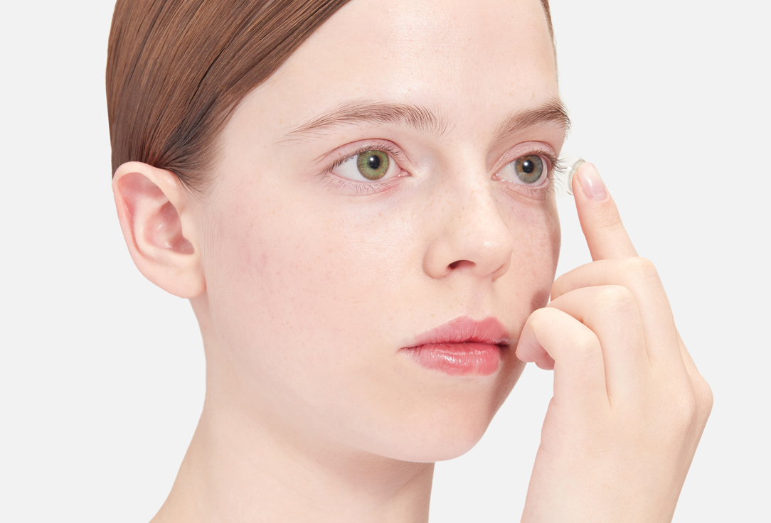 

Цветные контактные линзы ZUMMY, Natural Green Tea 0.00 оптическая сила