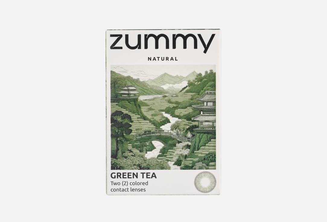 

Цветные контактные линзы ZUMMY, Natural Green Tea 0.00 оптическая сила