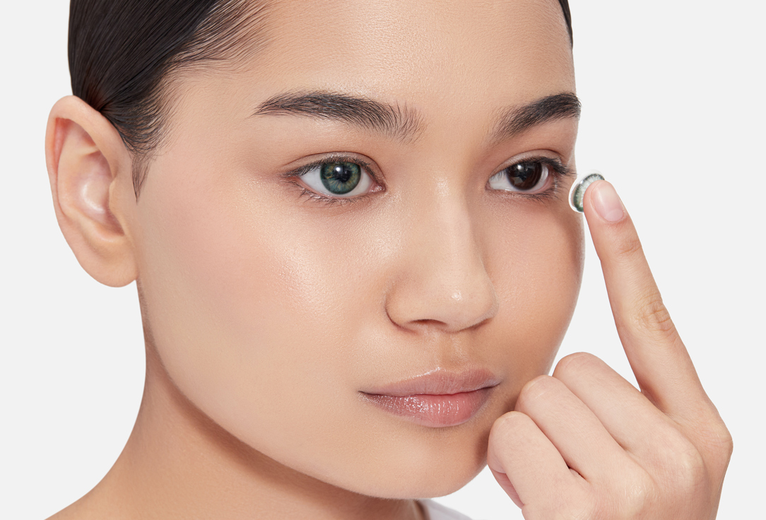 Изображение товара Цветные контактные линзы ZUMMY natural Green для ежедневного ношения