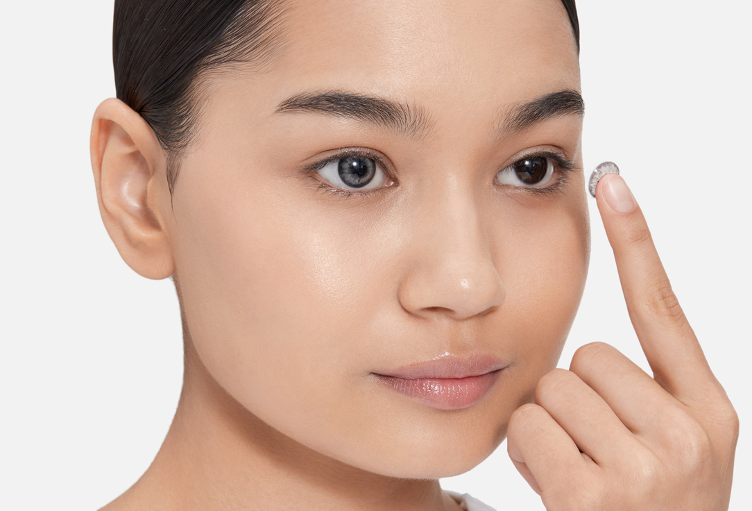 

Цветные контактные линзы ZUMMY, Natural Gray 0.00 оптическая сила