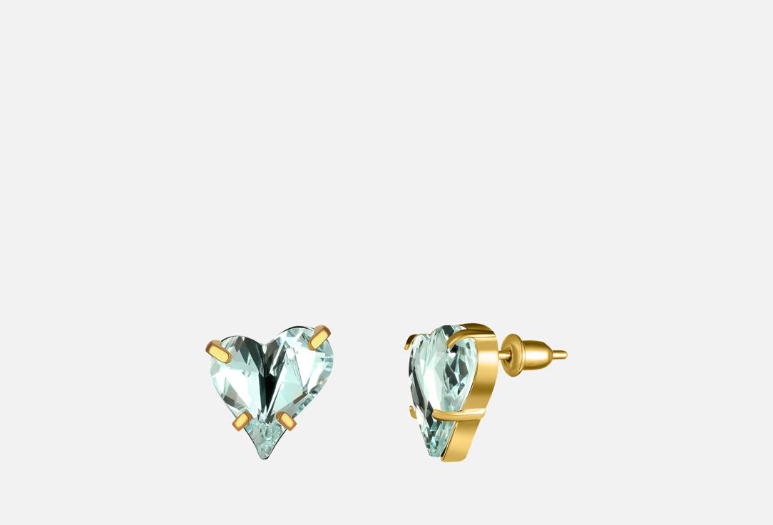 Изображение товара Серьги Phenomenal Studio Love Azure Gold с кристаллами Swarovski для женщин