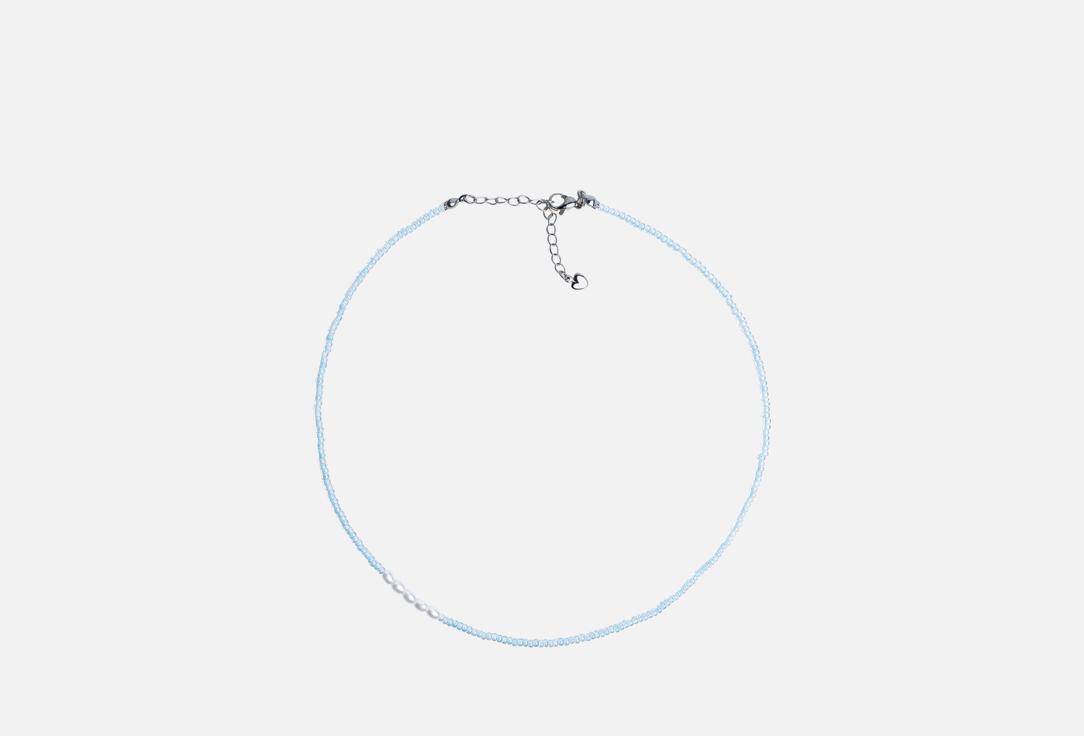 Изображение товара Чокер Higher-aura из бисера с акриловыми вставками и родированным покрытием для женщин