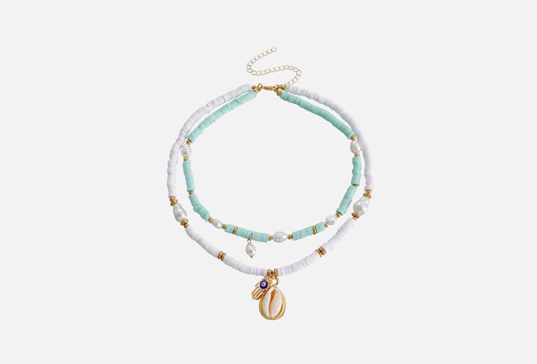 Изображение товара Чокер KAFF BIJOUX белая бирюза с ракушкой