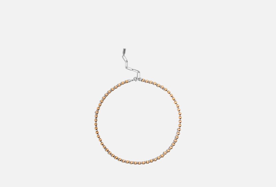 Изображение товара Чокер Ресурс из стальных дисков и золотых сфер