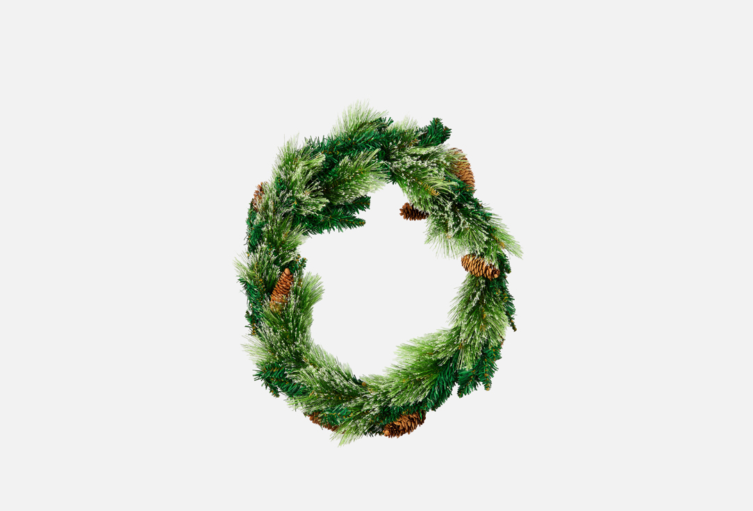 

Венок декоративный B&H, Зеленый, Счастливого Рождества 1 шт