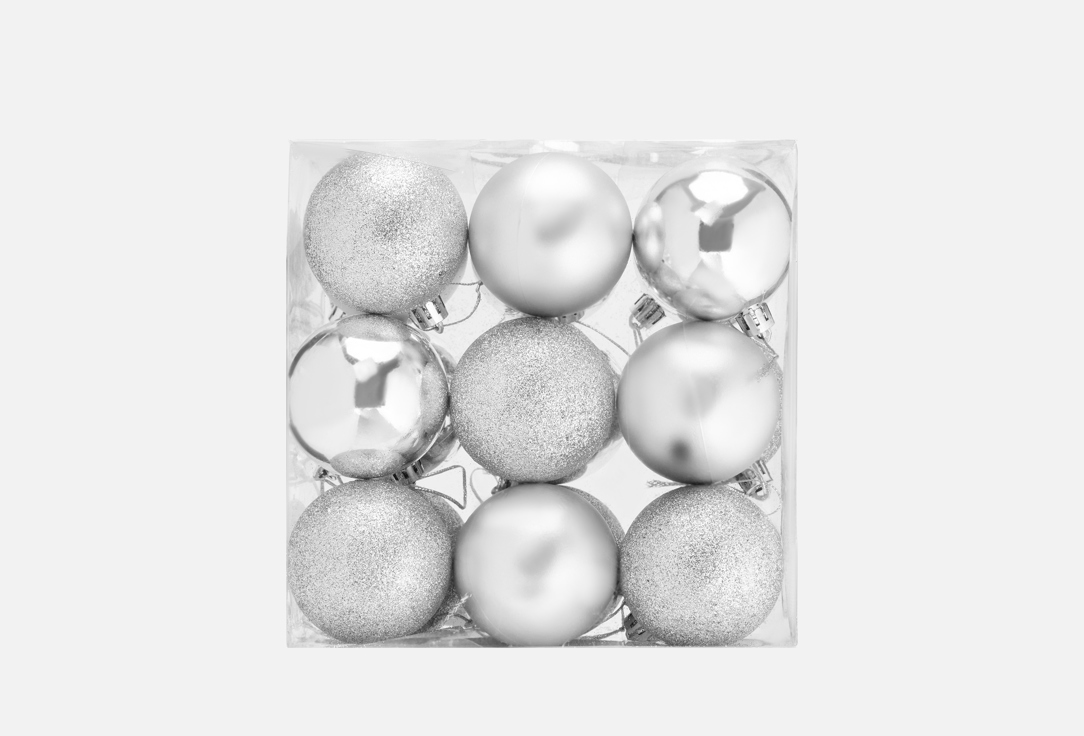 

Набор шаров B&H, Мультиколор, Сияние волшебства, серебро 18 шт